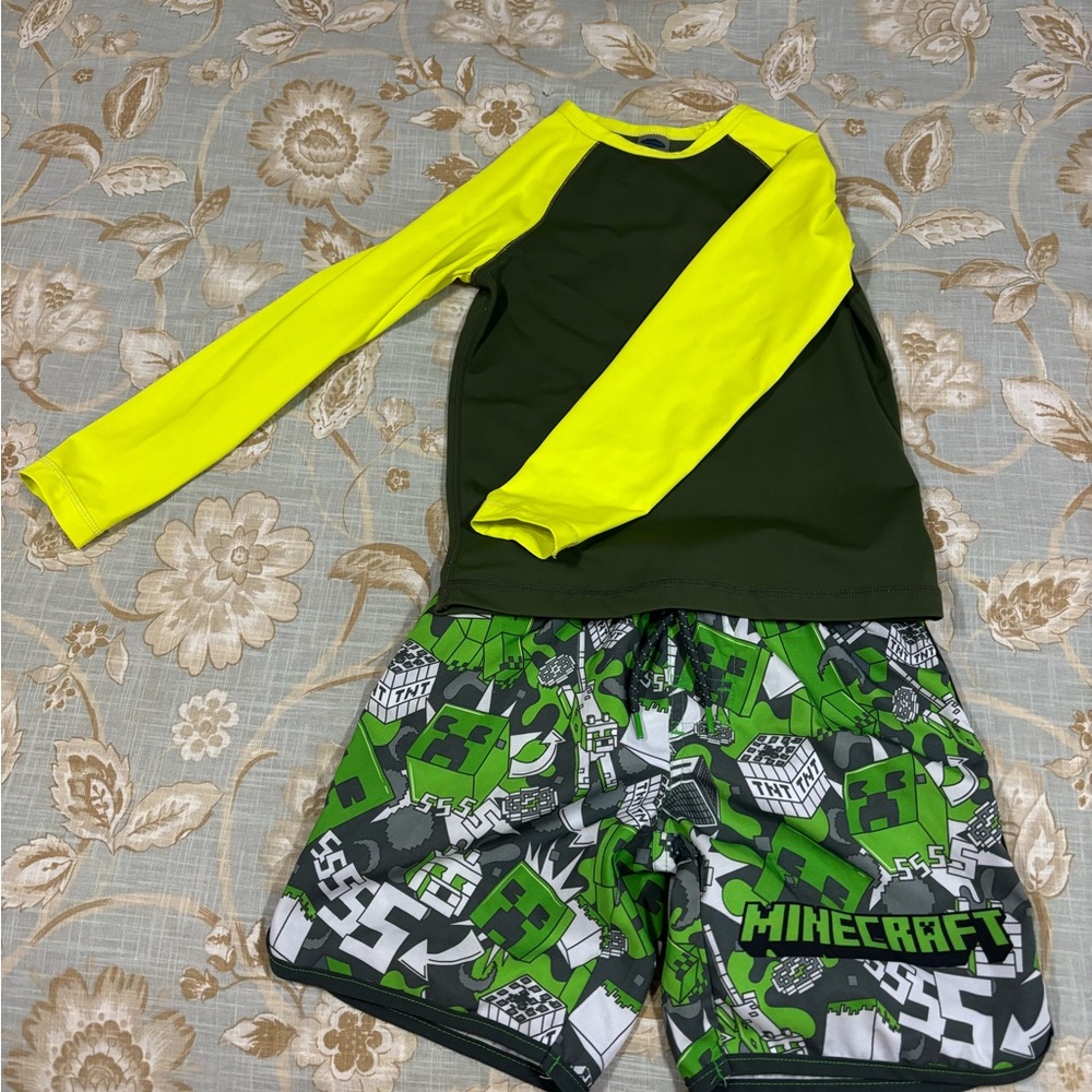Kids Swim Set - Green and Yellow